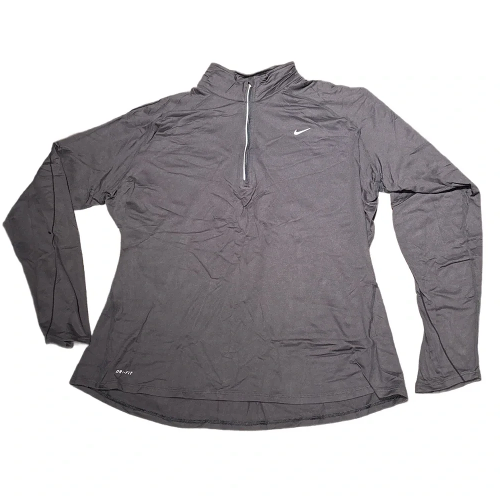 Nike Dri-FIT Running Element 1/2 Zip Top Charcoal - Women's XXL - Picture 1 of 8